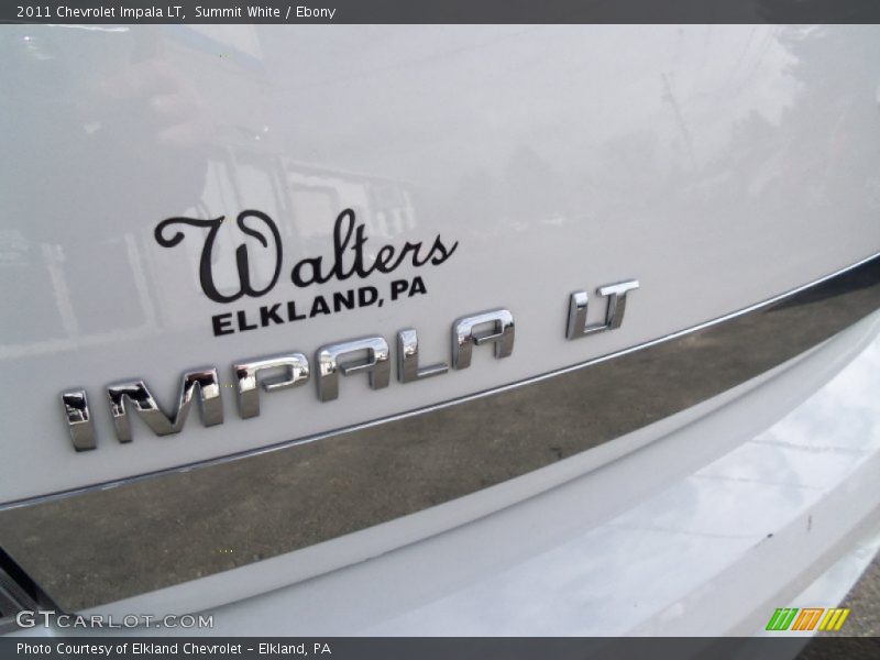 Summit White / Ebony 2011 Chevrolet Impala LT