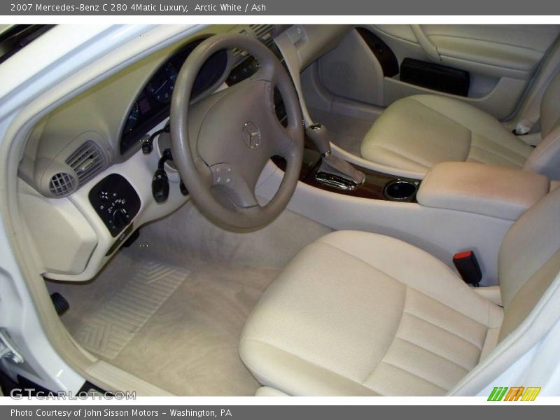 Arctic White / Ash 2007 Mercedes-Benz C 280 4Matic Luxury