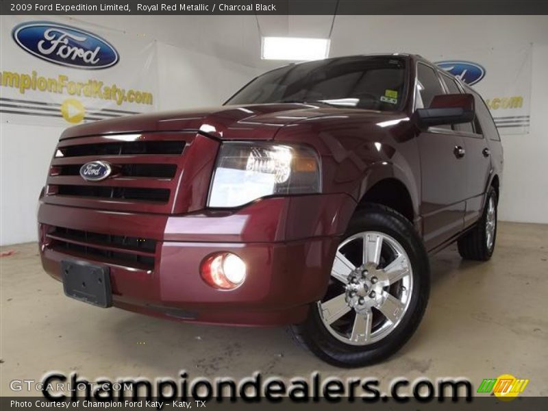 Royal Red Metallic / Charcoal Black 2009 Ford Expedition Limited