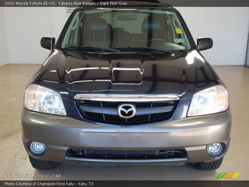 Calypso Blue Metallic / Dark Flint Gray 2003 Mazda Tribute ES-V6
