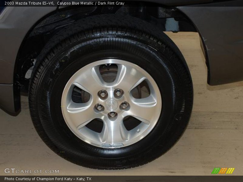 Calypso Blue Metallic / Dark Flint Gray 2003 Mazda Tribute ES-V6