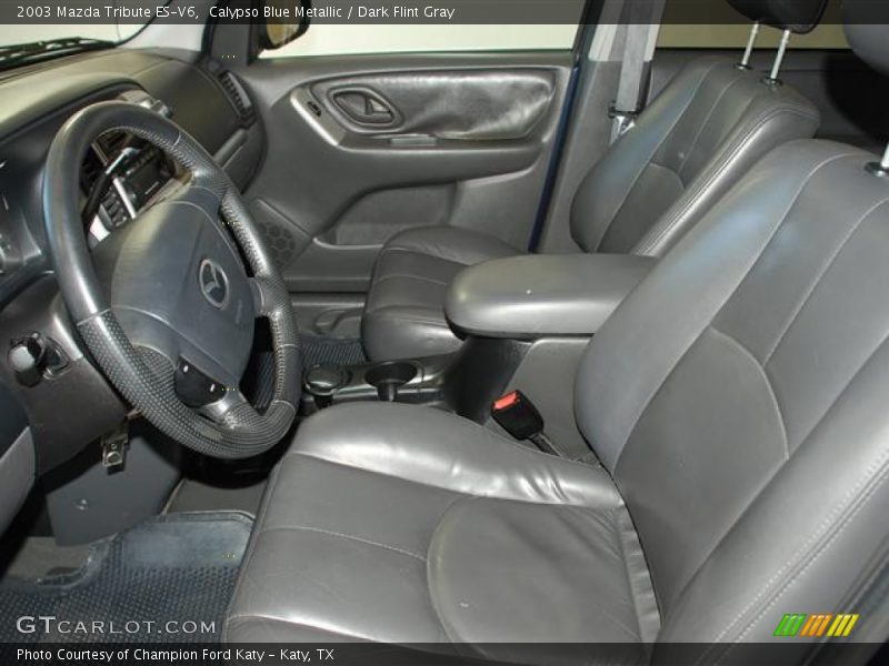 Calypso Blue Metallic / Dark Flint Gray 2003 Mazda Tribute ES-V6