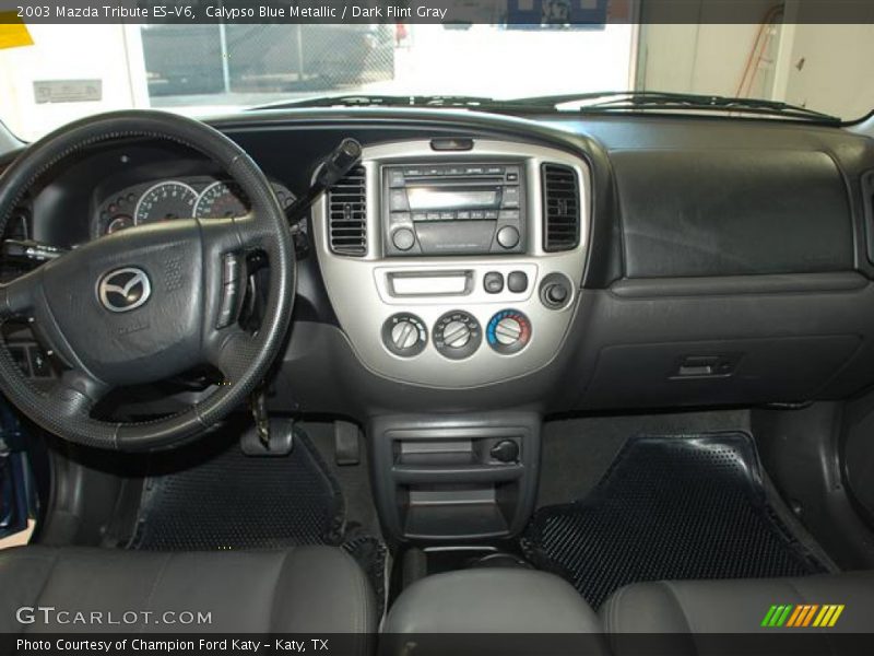 Calypso Blue Metallic / Dark Flint Gray 2003 Mazda Tribute ES-V6
