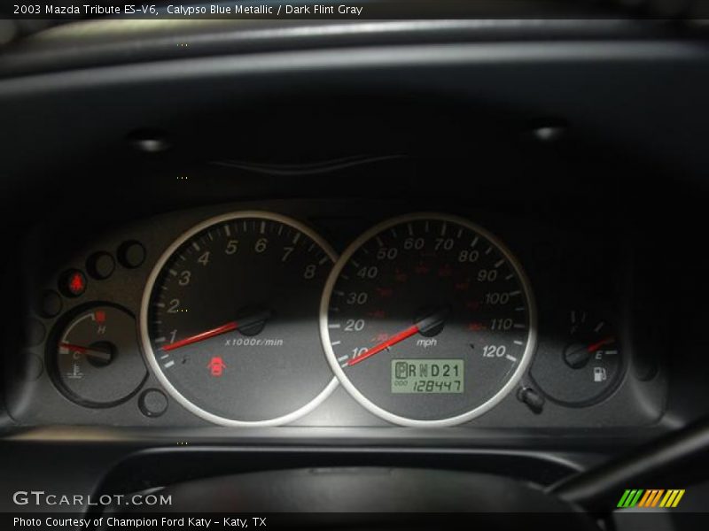 Calypso Blue Metallic / Dark Flint Gray 2003 Mazda Tribute ES-V6