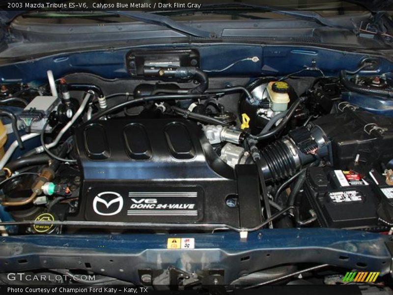 Calypso Blue Metallic / Dark Flint Gray 2003 Mazda Tribute ES-V6