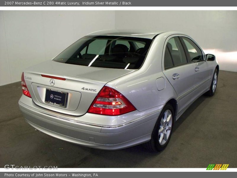 Iridium Silver Metallic / Black 2007 Mercedes-Benz C 280 4Matic Luxury