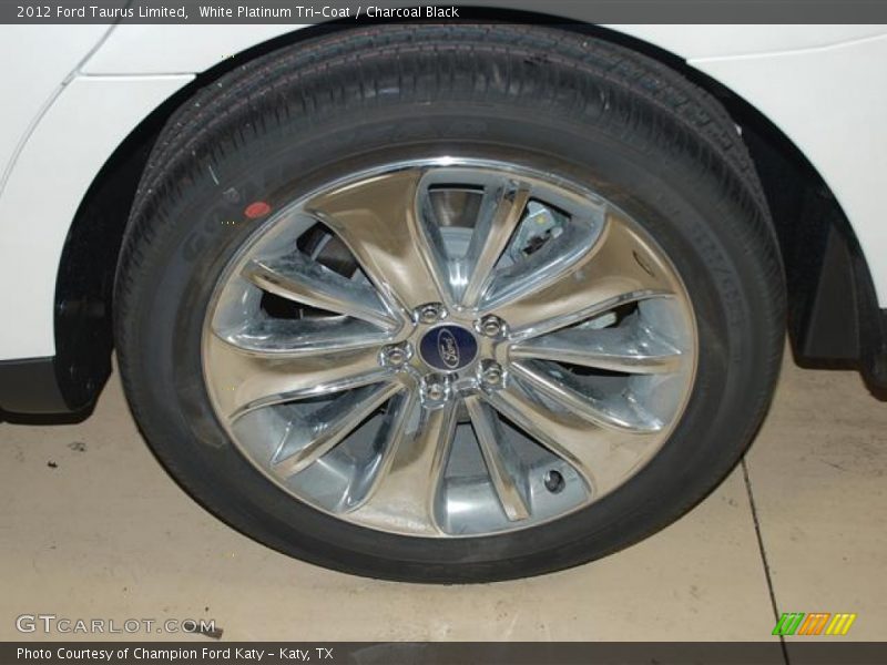 White Platinum Tri-Coat / Charcoal Black 2012 Ford Taurus Limited