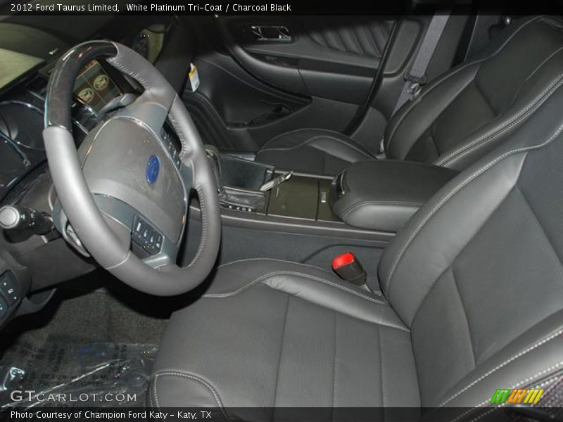White Platinum Tri-Coat / Charcoal Black 2012 Ford Taurus Limited