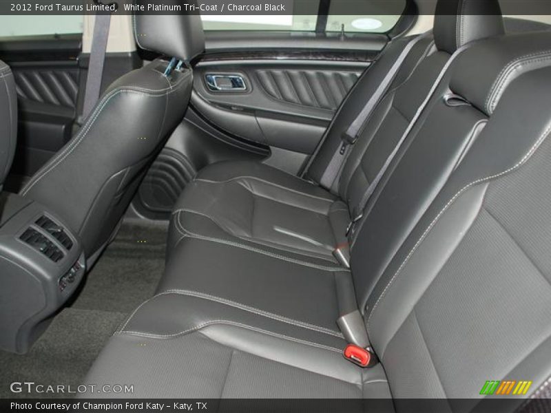 White Platinum Tri-Coat / Charcoal Black 2012 Ford Taurus Limited