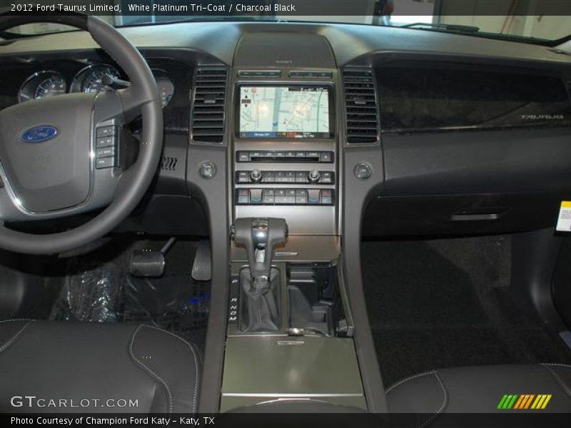 White Platinum Tri-Coat / Charcoal Black 2012 Ford Taurus Limited
