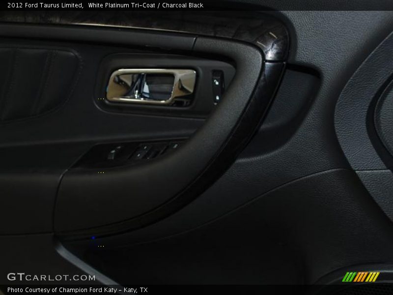 White Platinum Tri-Coat / Charcoal Black 2012 Ford Taurus Limited
