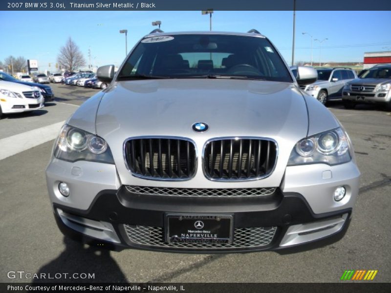 Titanium Silver Metallic / Black 2007 BMW X5 3.0si