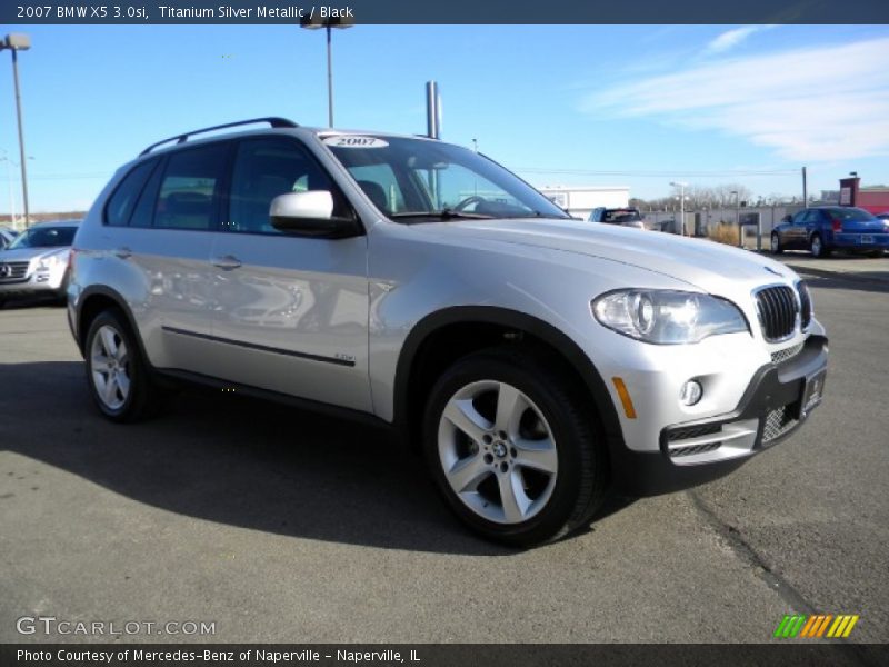 Titanium Silver Metallic / Black 2007 BMW X5 3.0si
