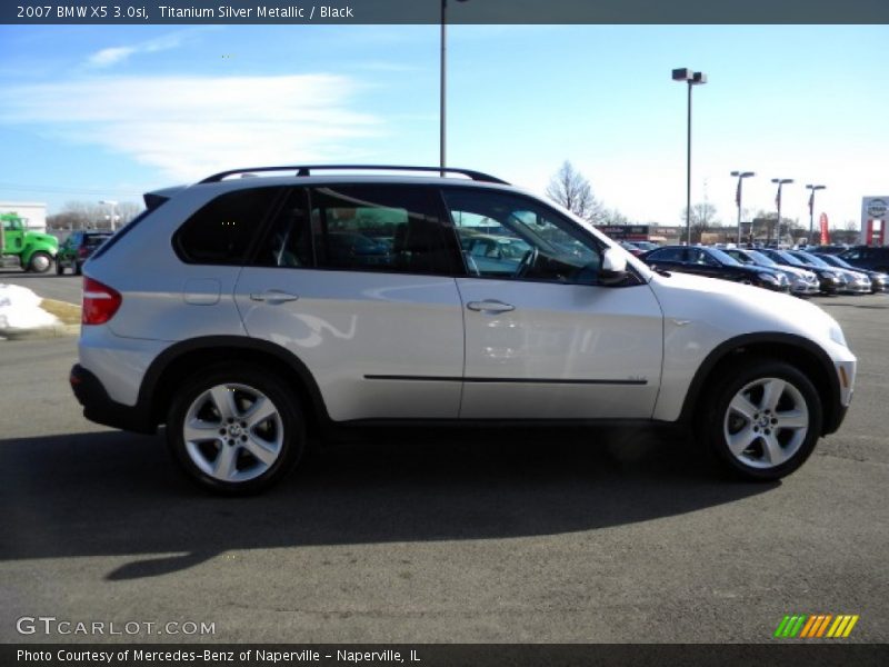 Titanium Silver Metallic / Black 2007 BMW X5 3.0si