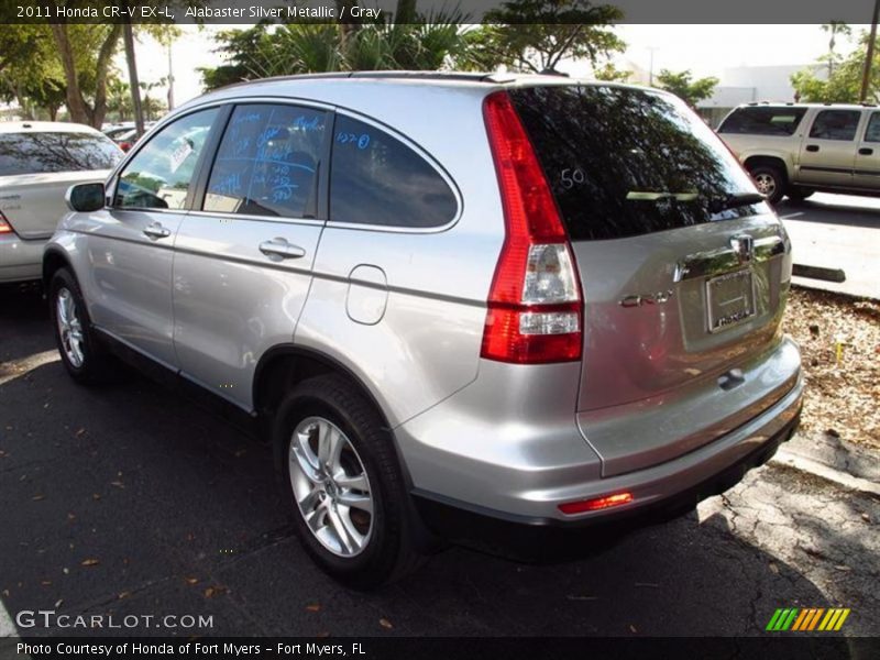 Alabaster Silver Metallic / Gray 2011 Honda CR-V EX-L