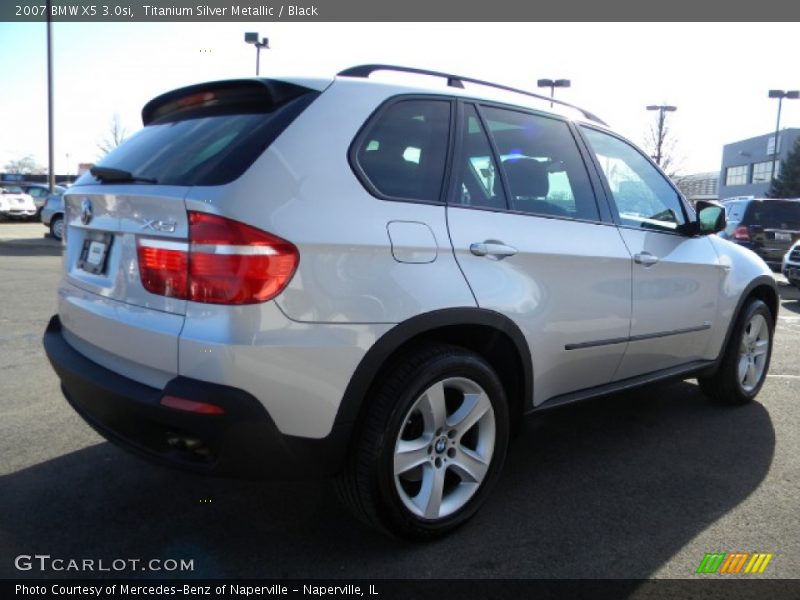 Titanium Silver Metallic / Black 2007 BMW X5 3.0si