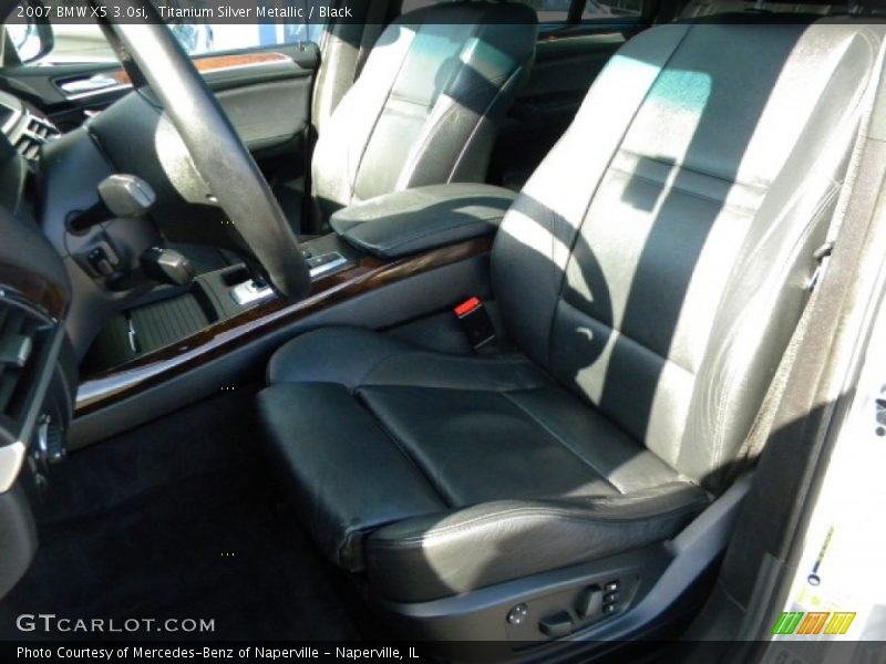 Titanium Silver Metallic / Black 2007 BMW X5 3.0si