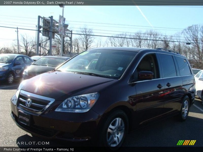 Dark Cherry Pearl / Ivory 2007 Honda Odyssey EX-L
