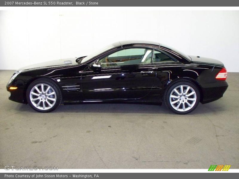 Black / Stone 2007 Mercedes-Benz SL 550 Roadster