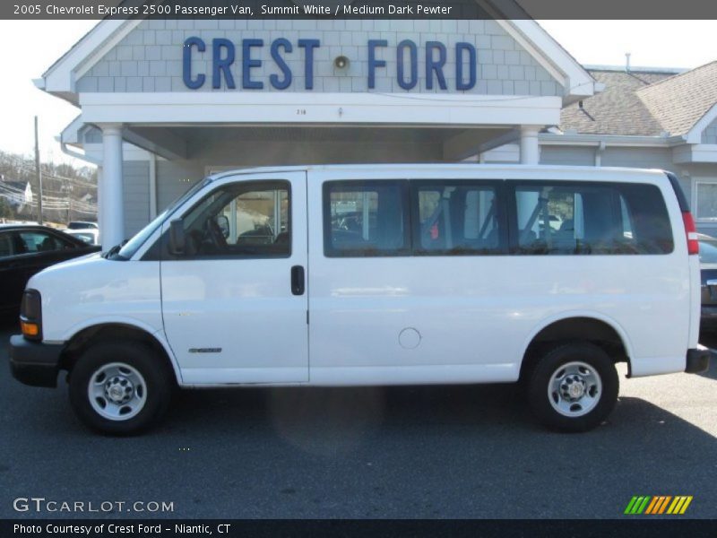 Summit White / Medium Dark Pewter 2005 Chevrolet Express 2500 Passenger Van