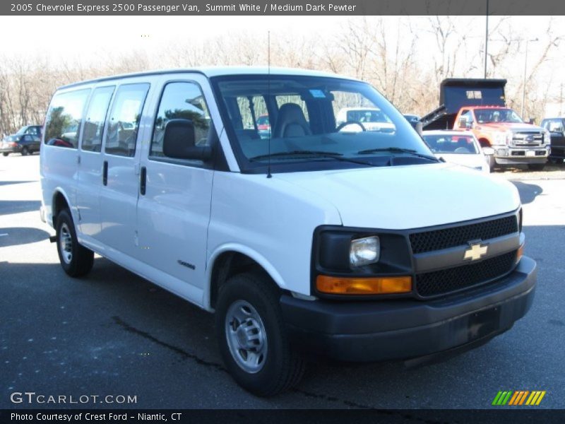 Summit White / Medium Dark Pewter 2005 Chevrolet Express 2500 Passenger Van