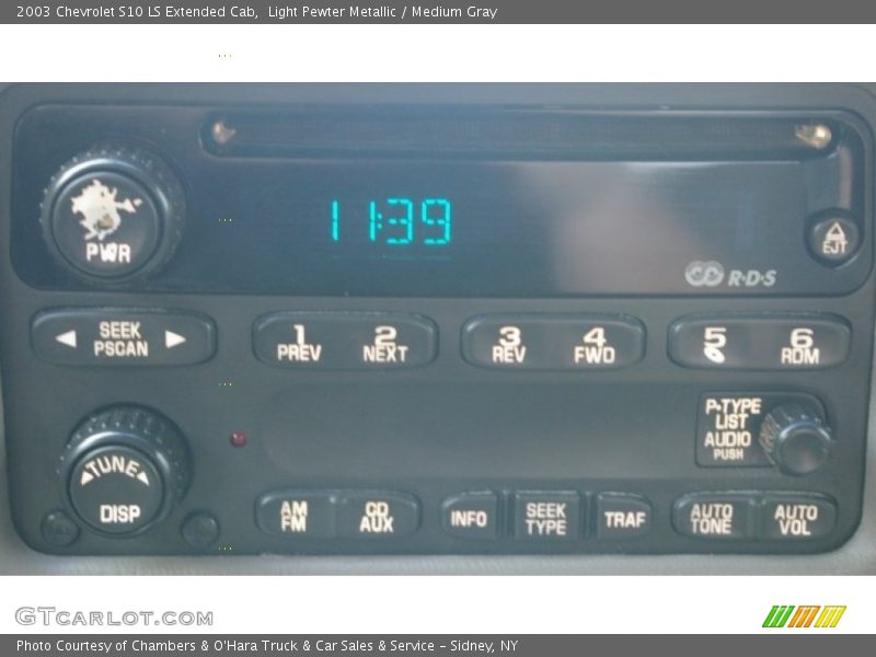 Light Pewter Metallic / Medium Gray 2003 Chevrolet S10 LS Extended Cab