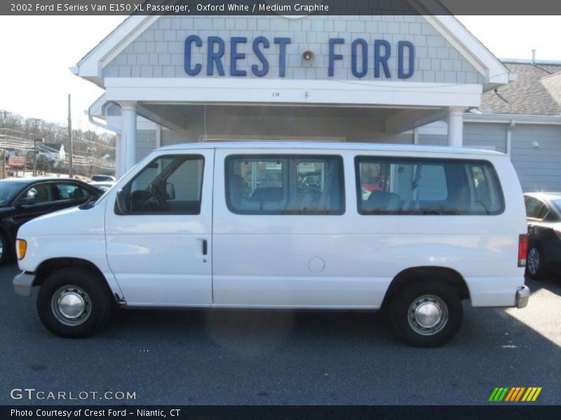 Oxford White / Medium Graphite 2002 Ford E Series Van E150 XL Passenger