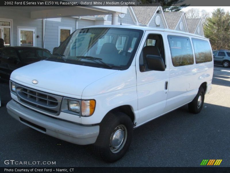 Oxford White / Medium Graphite 2002 Ford E Series Van E150 XL Passenger