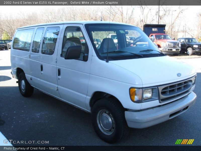 Oxford White / Medium Graphite 2002 Ford E Series Van E150 XL Passenger