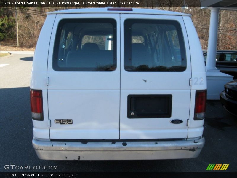 Oxford White / Medium Graphite 2002 Ford E Series Van E150 XL Passenger