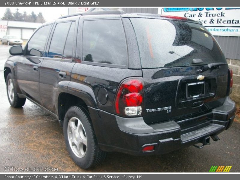 Black / Light Gray 2008 Chevrolet TrailBlazer LS 4x4