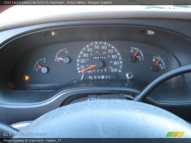 Oxford White / Medium Graphite 2002 Ford E Series Van E150 XL Passenger