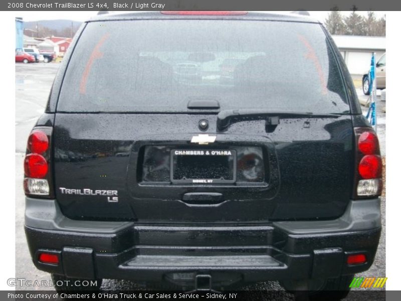Black / Light Gray 2008 Chevrolet TrailBlazer LS 4x4