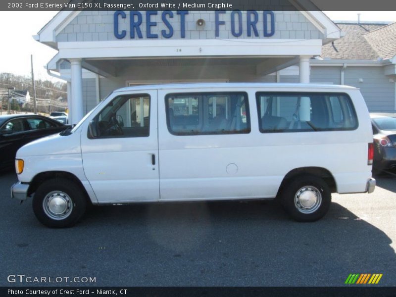 Oxford White / Medium Graphite 2002 Ford E Series Van E150 XL Passenger