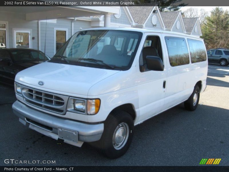 Oxford White / Medium Graphite 2002 Ford E Series Van E150 XL Passenger