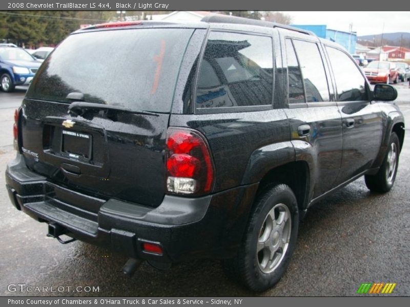 Black / Light Gray 2008 Chevrolet TrailBlazer LS 4x4