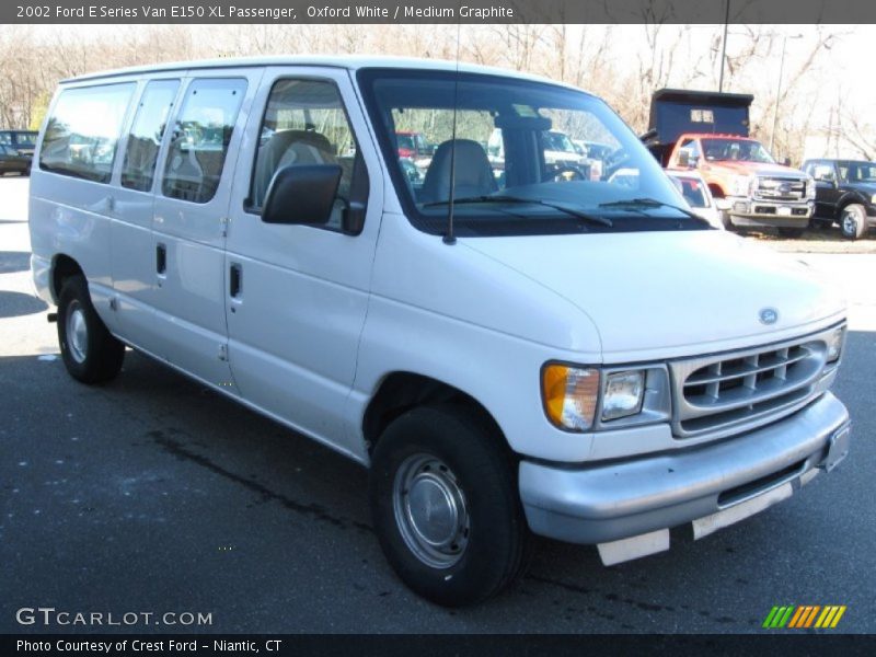 Oxford White / Medium Graphite 2002 Ford E Series Van E150 XL Passenger