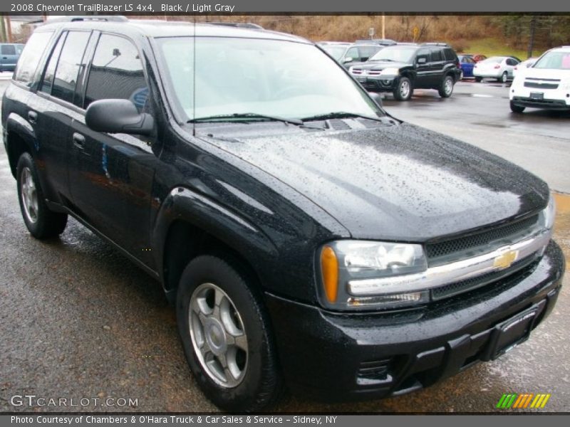 Black / Light Gray 2008 Chevrolet TrailBlazer LS 4x4