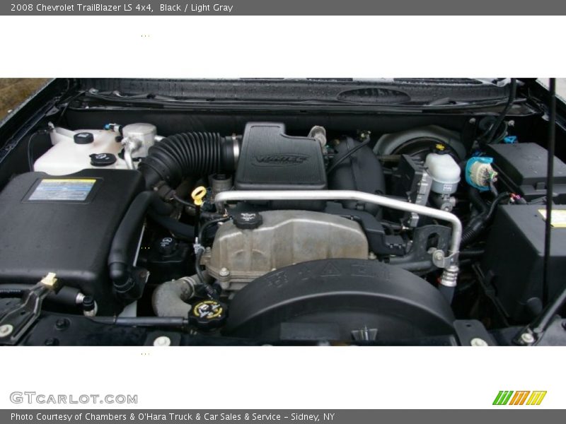 Black / Light Gray 2008 Chevrolet TrailBlazer LS 4x4