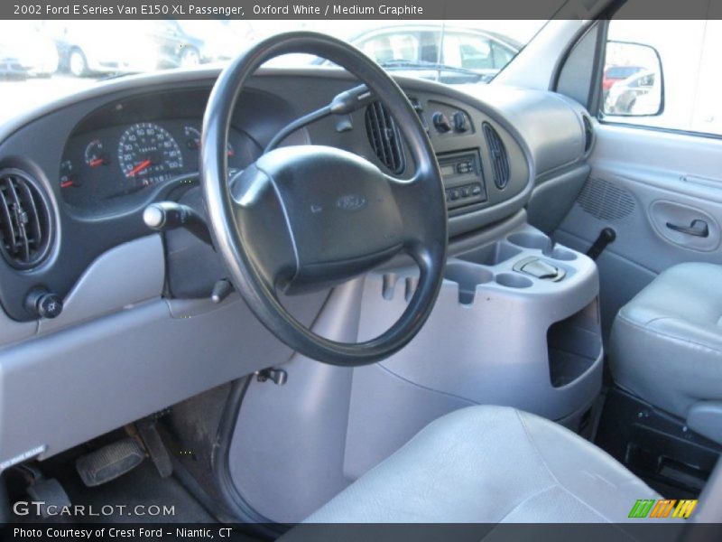 Oxford White / Medium Graphite 2002 Ford E Series Van E150 XL Passenger