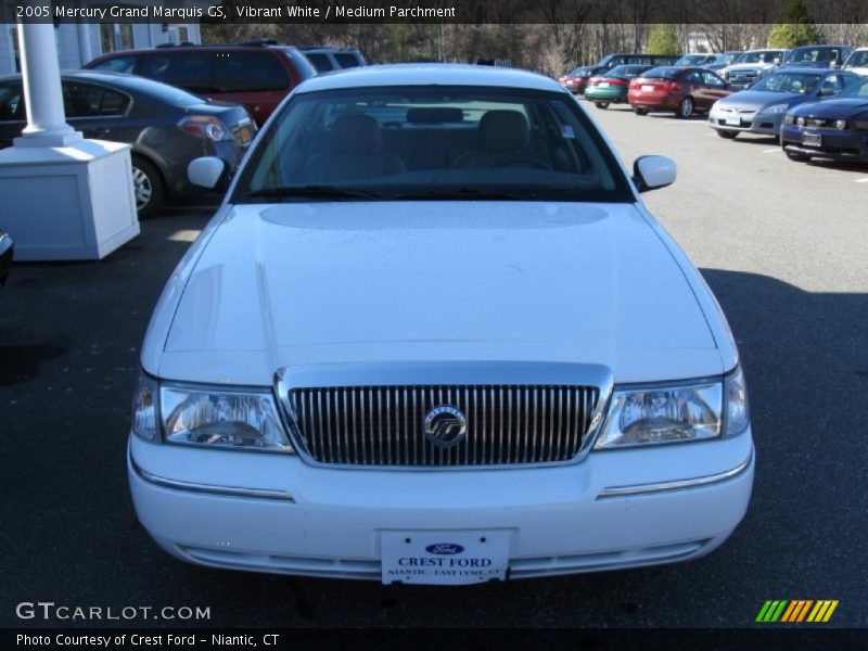 Vibrant White / Medium Parchment 2005 Mercury Grand Marquis GS