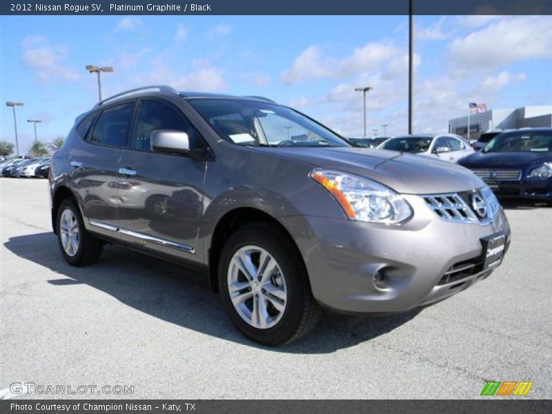 Platinum Graphite / Black 2012 Nissan Rogue SV