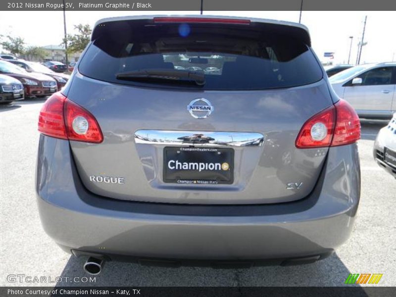 Platinum Graphite / Black 2012 Nissan Rogue SV