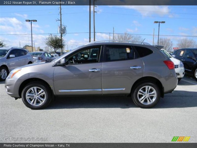 Platinum Graphite / Black 2012 Nissan Rogue SV