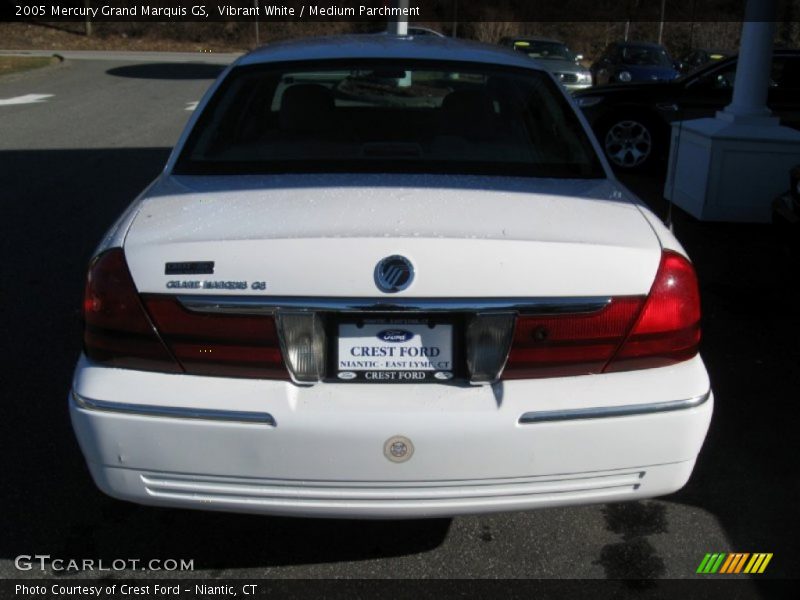 Vibrant White / Medium Parchment 2005 Mercury Grand Marquis GS