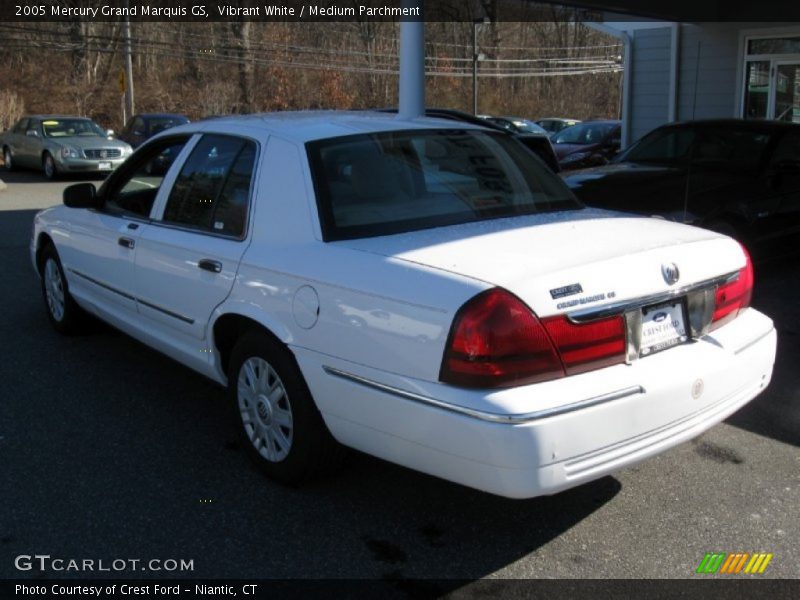 Vibrant White / Medium Parchment 2005 Mercury Grand Marquis GS