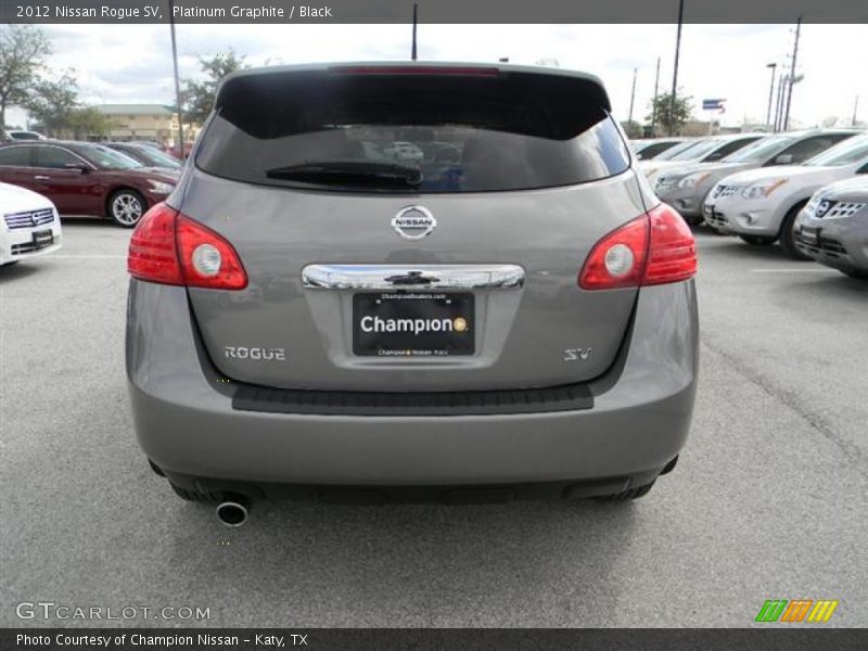 Platinum Graphite / Black 2012 Nissan Rogue SV