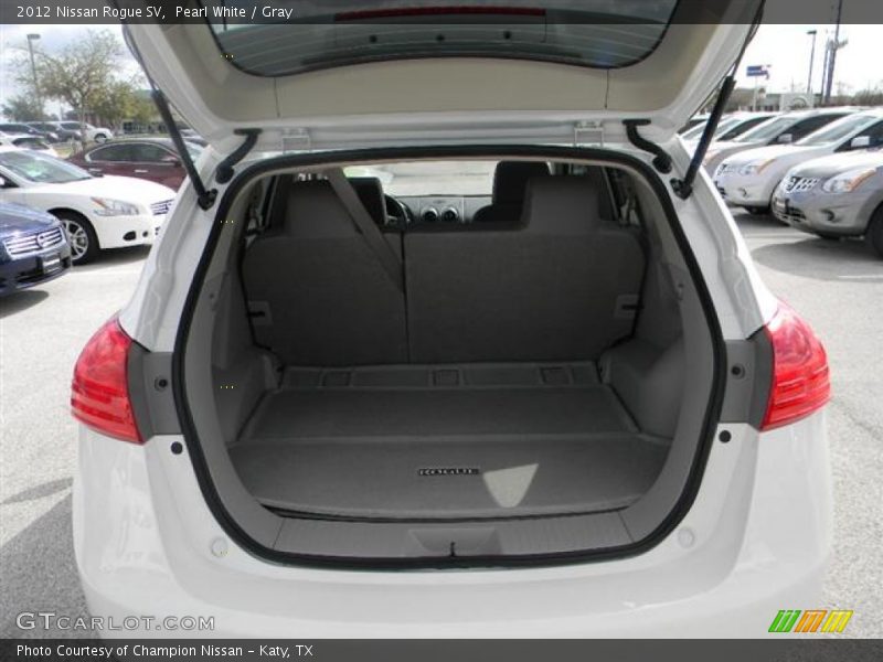 Pearl White / Gray 2012 Nissan Rogue SV