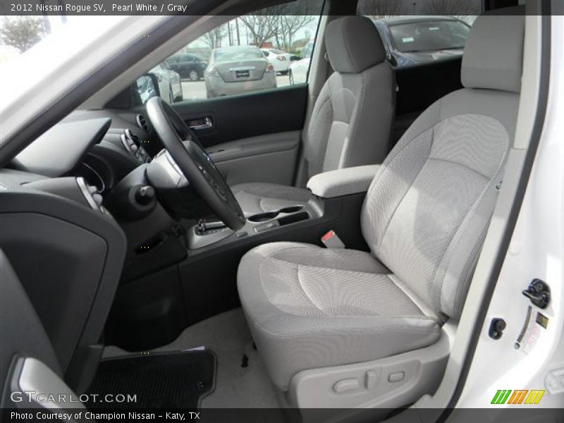 Pearl White / Gray 2012 Nissan Rogue SV