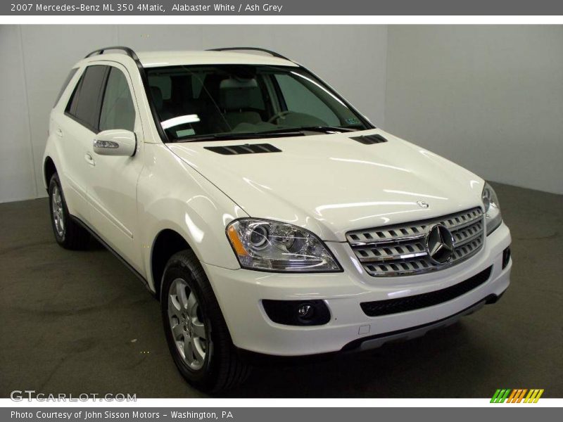 Alabaster White / Ash Grey 2007 Mercedes-Benz ML 350 4Matic